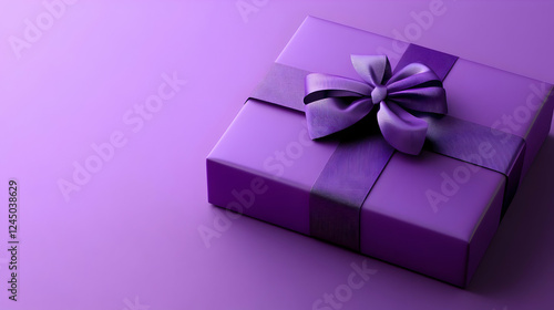 Purple Gift Box Wrapped wit...
