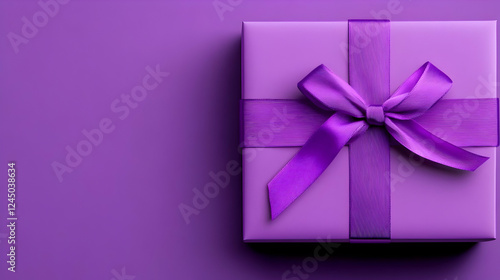 Purple Gift Box Wrapped wit...
