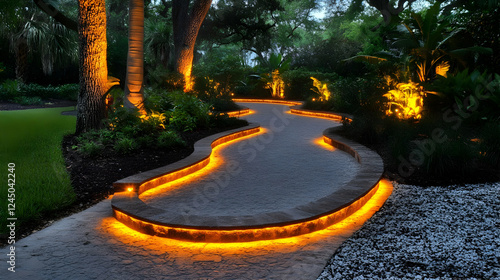 Illuminated Garden Path Win...