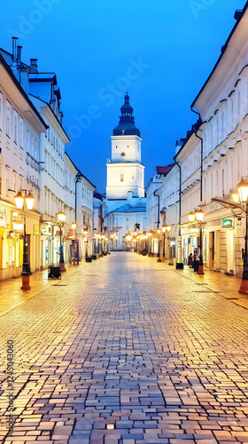 Cobblestone Street Leads to...