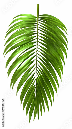 Single Vibrant Green Palm L...