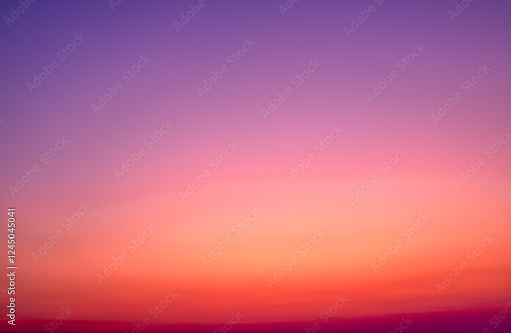 Naklejka premium Evening sky, Sunset, Beautiful dark sky and bright, Beautiful clouds at dusk over the city, Nature background, Colorful clouds in summer, Peaceful and beautiful sunset, Colorful evening sky.