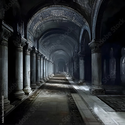 Dark and mysterious hallway...
