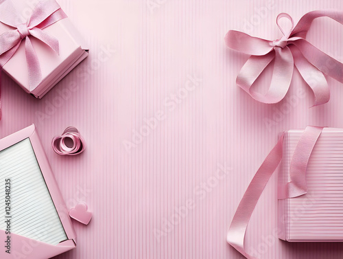 Pink Gift Boxes and Ribbons...