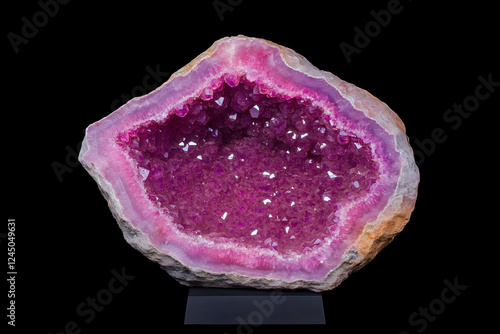 Pink Amethyst Geode Slice D...