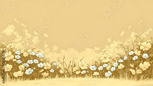 Sepia-toned illustration sh...