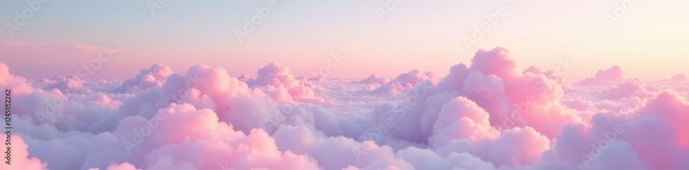 Pastel pink clouds stretching up to the horizon, cloud formations, serenity, soft pastel clouds Pastel pink clouds stretching up to the horizon, cloud formations, serenity, soft pastel clouds