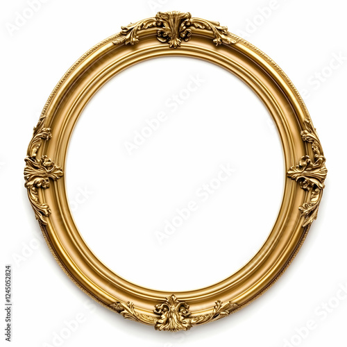 Elegant Oval Golden Frame w...