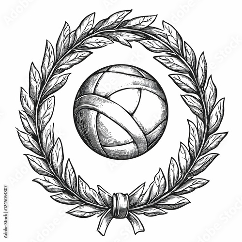 Vintage Volleyball Encircle...