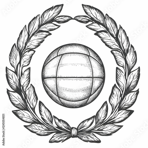 Vintage Volleyball Encircle...