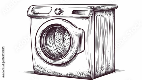 Washing Machine Illustratio...