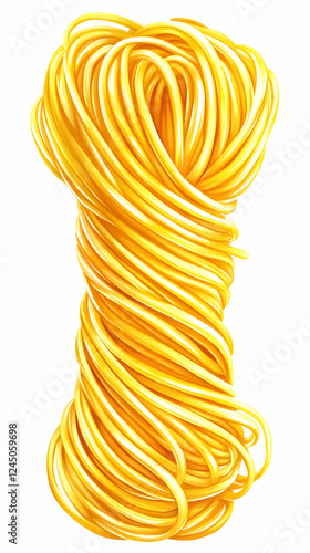 Swirls of Golden Pasta Form...