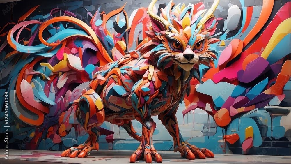 custom made wallpaper toronto digital1. Hand-Drawn Doodle Pattern of Abstract Graffiti Monsters, Ghosts, and Strange Beings