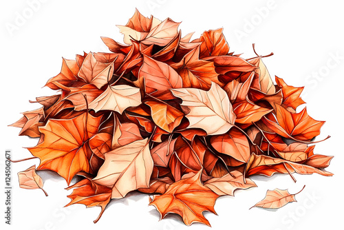 Pile of Colorful Autumn Lea...