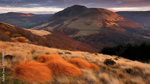 Golden Grasses Adorn a Tran...