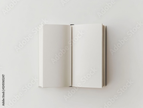 Open Blank Book on White Background for Creative Writing and Journaling Projects Ninety FiveChars