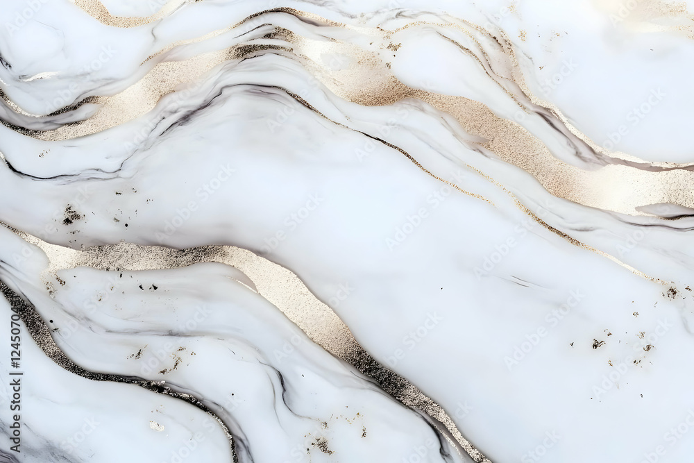 Abstract White and Gold Marble Texture Background Creates a Luxurious and Elegant Feel with Swirling Veins Beautifully. Abstract White and Gold Marble Texture Background Creates a Luxurious and Elegant Feel with Swirling Veins Beautifully.
