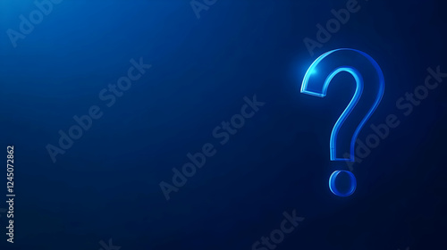 Glowing Question Mark on Bl...