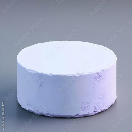 3D Rendered Lavender Podium...