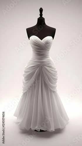 Elegant White Wedding Dress...