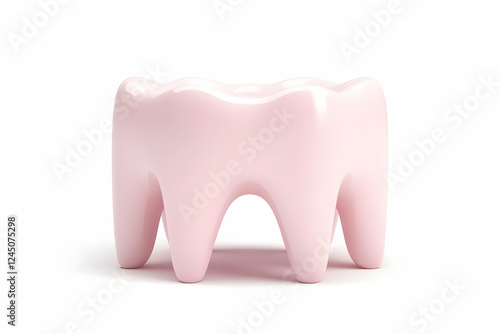 3D Illustration of a Pink T...