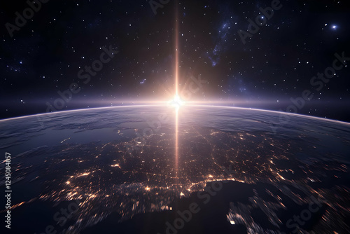 Sunrise illuminates Earth's...