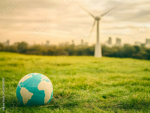 Globe rests peacefully in g...