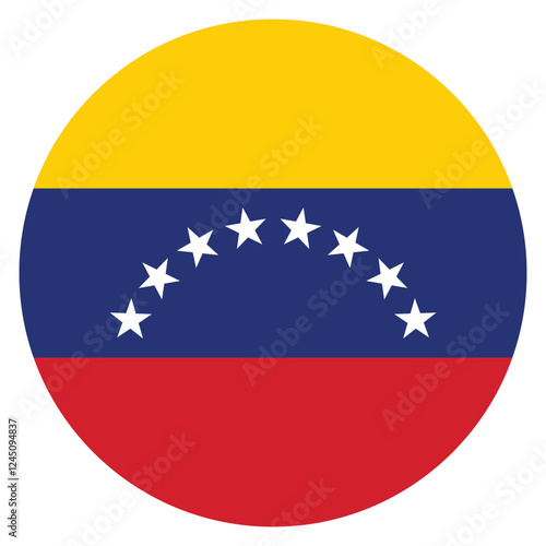 Free Download Venezuela flag. Venezuela circle flag logo icon computer vector illustration design - GFXLoad