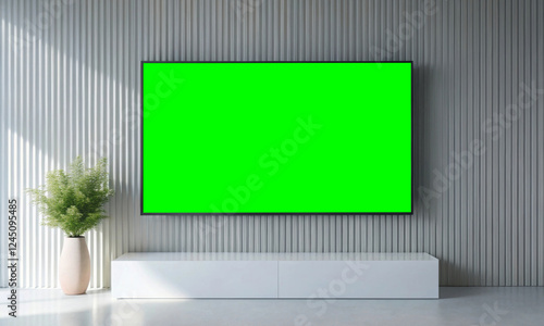 TV as an integral element of a modern interior photo