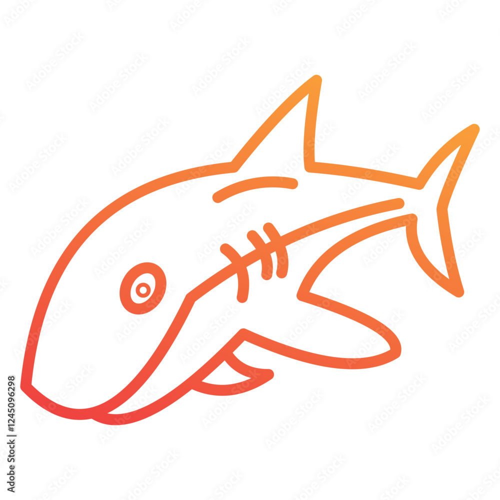 Naklejka premium Shark Icon