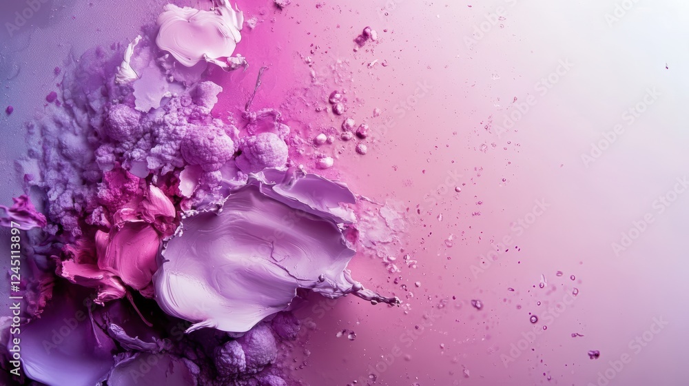 Pink and purple abstract background featuring vibrant paint textures and fluid shapes in a dynamic composition Pink and purple abstract background featuring vibrant paint textures and fluid shapes in a dynamic composition