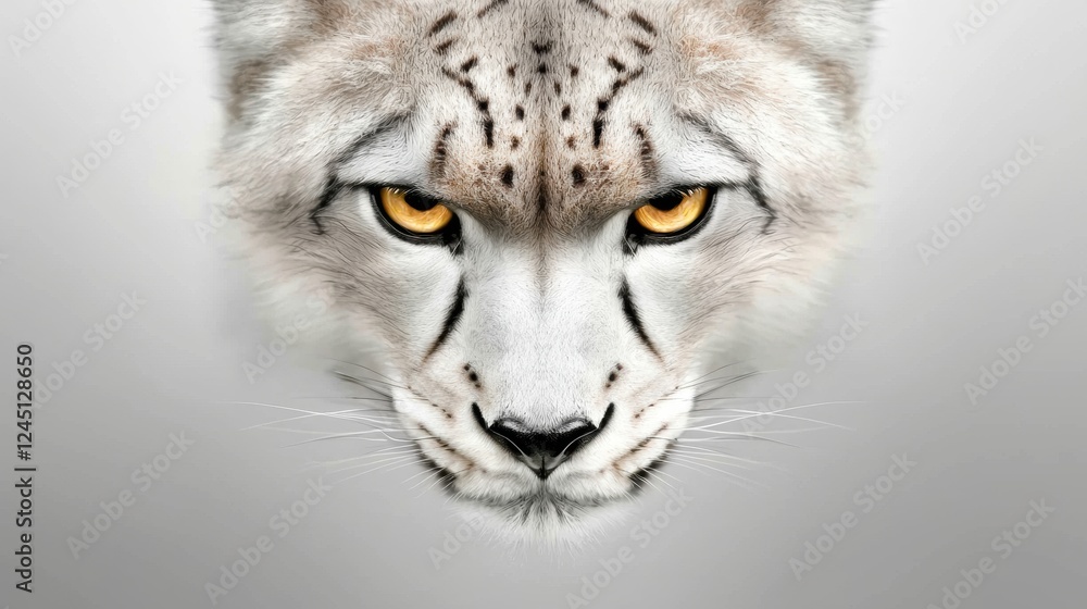 Obraz premium Focused gaze of a wild animal natural habitat closeup view