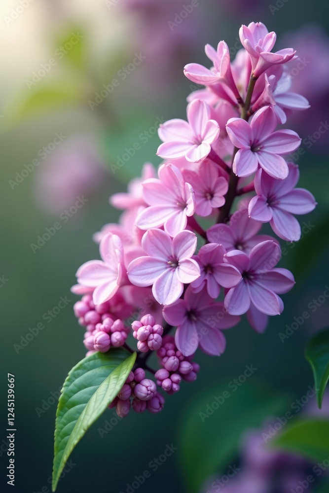 Blooming lilac in full bloom with pastel hues, flower, flowers Blooming lilac in full bloom with pastel hues, flower, flowers