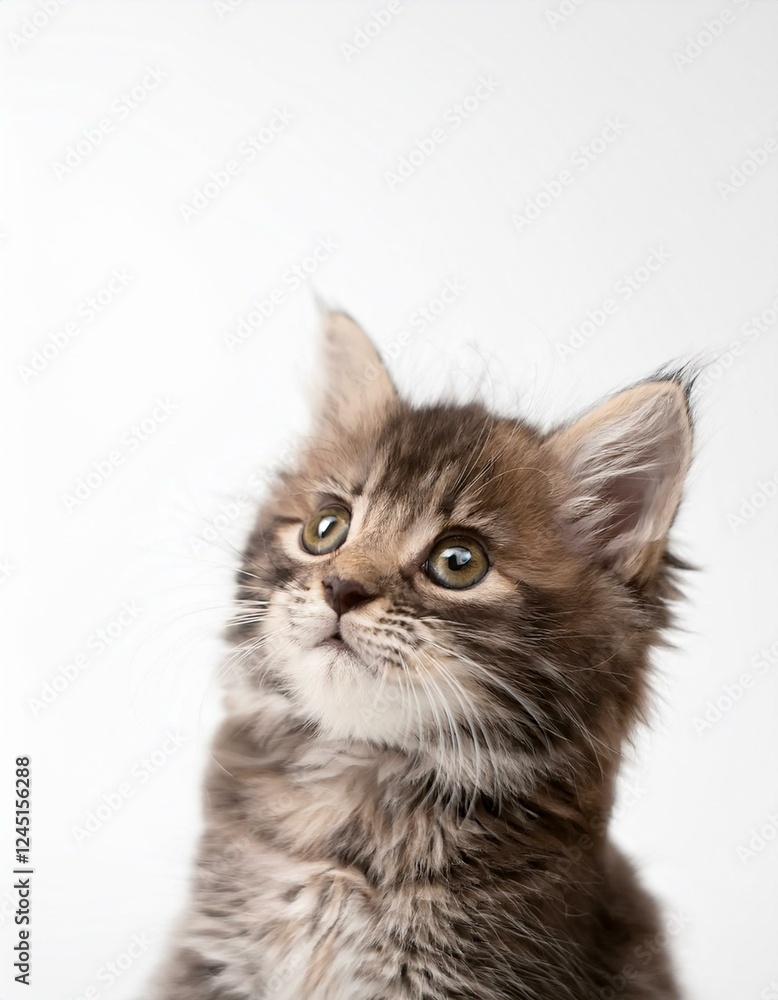シンプルなホワイト背景に、左上隅の子猫が作り出す春の柔らかい空気感
シンプルなホワイト背景に、左上隅の子猫が作り出す春の柔らかい空気感
