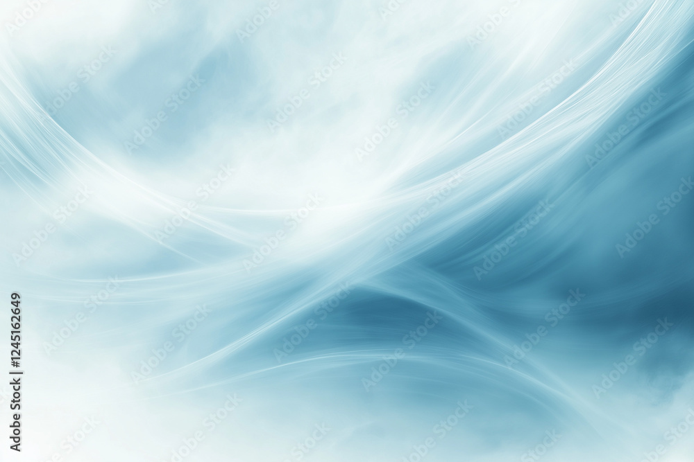 Ethereal abstract flowing waves in soft blue and white with a dreamy, misty glow, creating a delicate and serene background for modern design, digital art, and creative projects Ethereal abstract flowing waves in soft blue and white with a dreamy, misty glow, creating a delicate and serene background for modern design, digital art, and creative projects