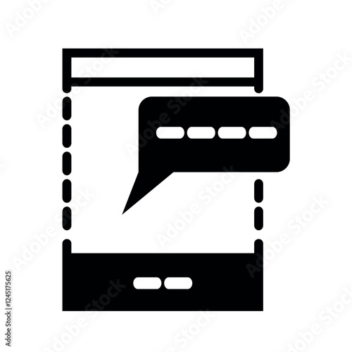 Mobile chat icon.