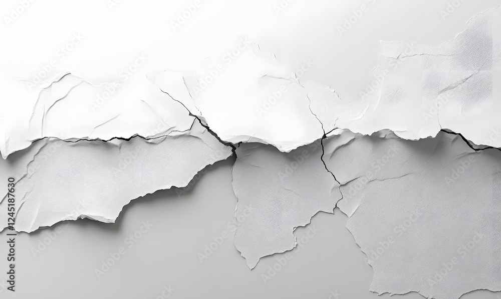 Torn white paper texture background, abstract design Torn white paper texture background, abstract design