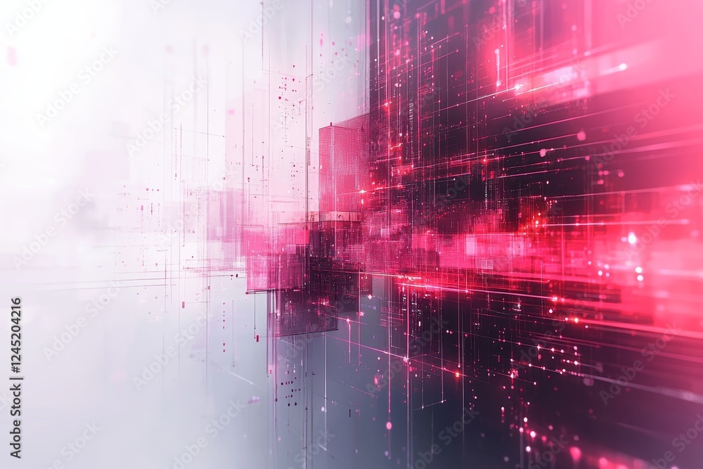 Naklejka premium abstract technology background, Generative AI