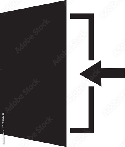 Login and logout arrow icon. join membership sign out vector isolated transparent background. inside entry approach. account access sign. indoor outdoor or doorway symbol for app web.