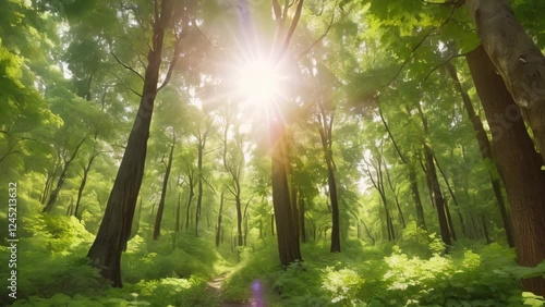 morning in the forest