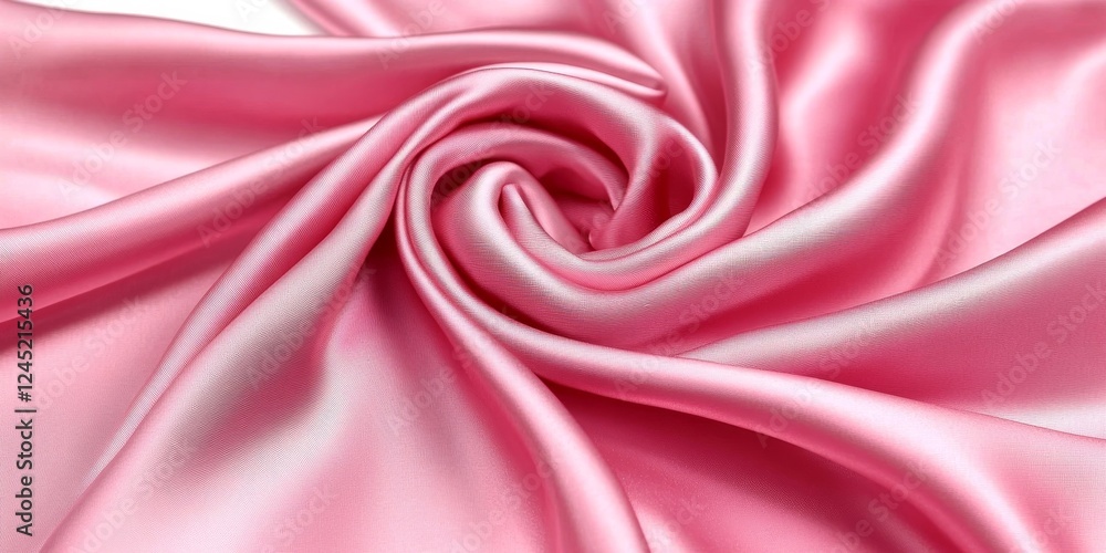 Bright pink silk fabric, Generative AI Bright pink silk fabric, Generative AI