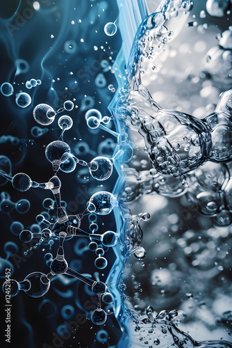 Transformation of States: An Illustration of Solid, Liquid, and Gas Phase Changes