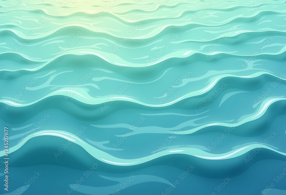 Mobile Game Water Background: Seamless Vector Texture, Soft Colors, Gentle Ripples, Clean & Minimalist Style
Mobile Game Water Background: Seamless Vector Texture, Soft Colors, Gentle Ripples, Clean & Minimalist Style
