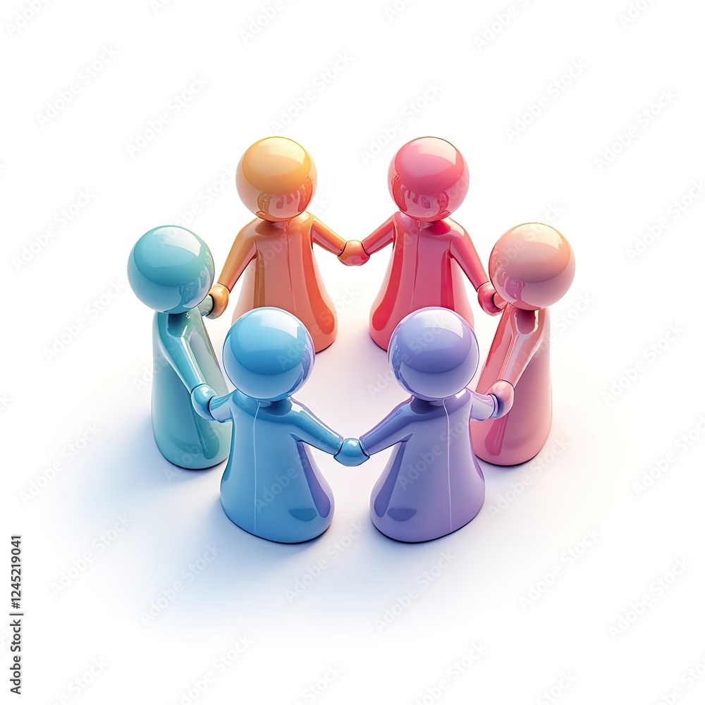 An isometric depiction of community support icon An isometric depiction of community support icon