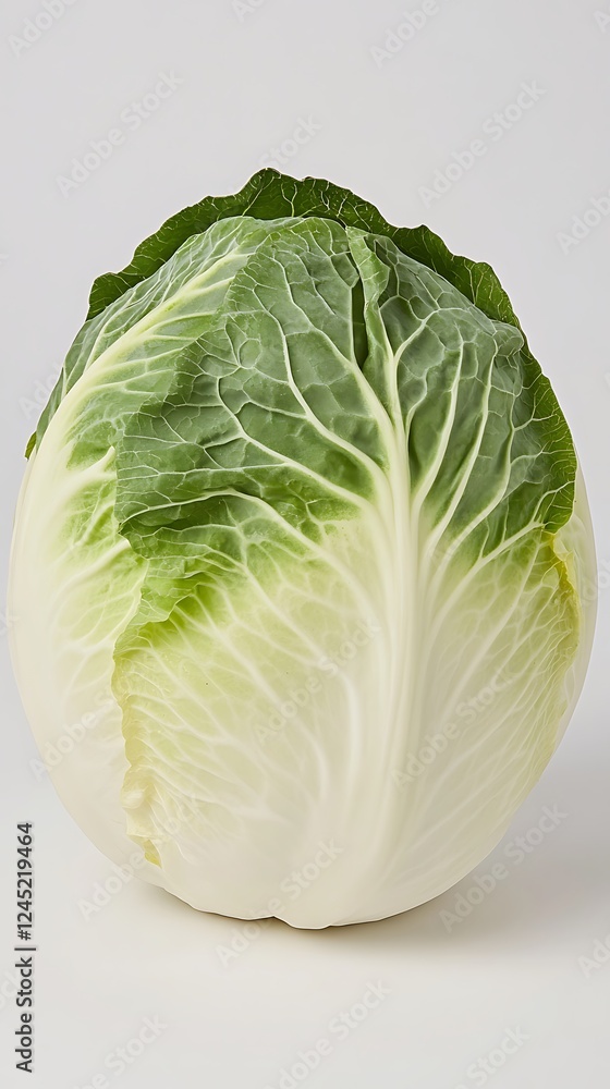 White cabbage studio shot, food photography, clean background White cabbage studio shot, food photography, clean background