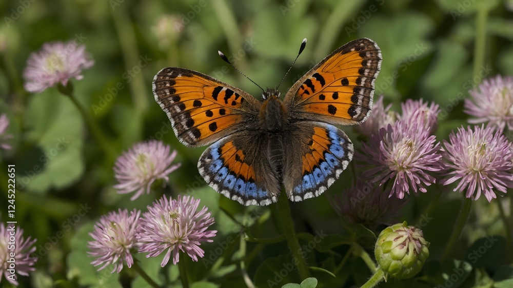 Whispers of Clover: A Lunge’s Metal mark Butterfly in Gentle Light Whispers of Clover: A Lunge’s Metal mark Butterfly in Gentle Light