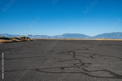 Winding Road Through Arid Landscape photo