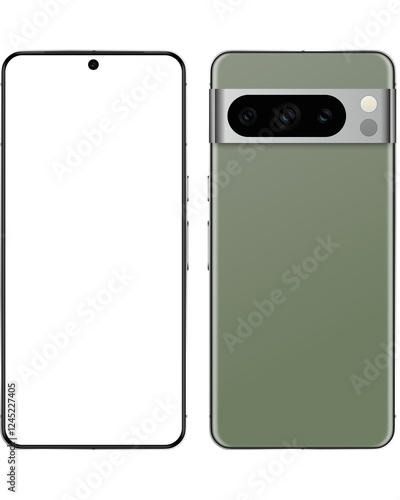 google pixel android phone mockup.