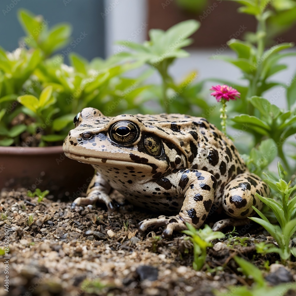 Obraz premium Green Spaces: The Mississippi Gopher Frog's Adventures in an Urban Oasis