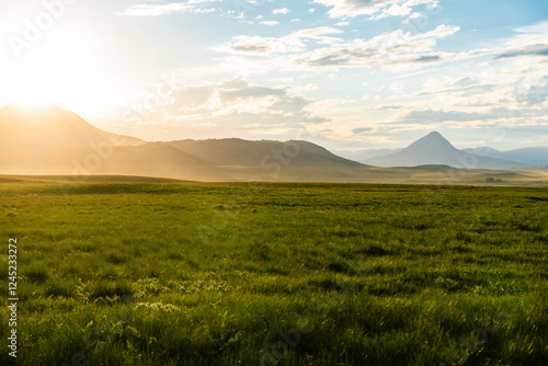 Vast Landscapes Under The Setting Sun